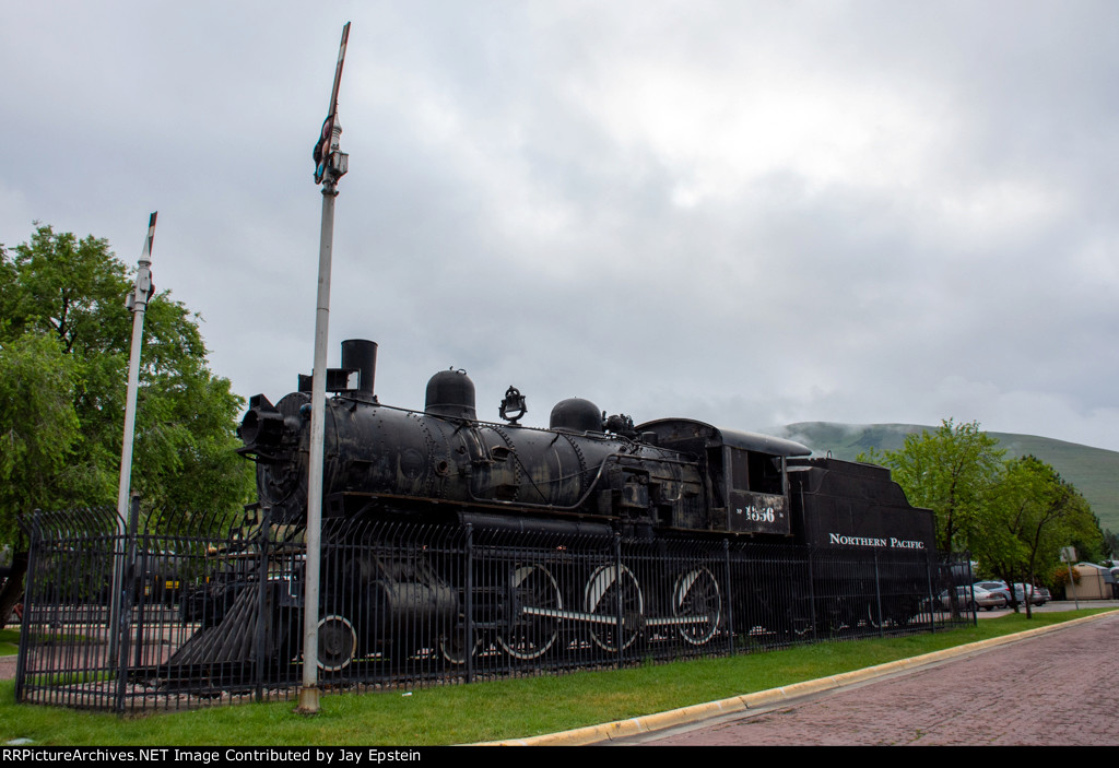 NP 1356 sits on display outside the Northern Pacific Depot 